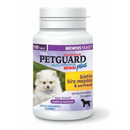 Petguard 150 Adet Yavru Biotin ve Sarımsaklı Bira Mayası Tableti 